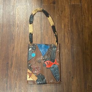 Vintage boho Multicolor Patchwork Shoulder Bag